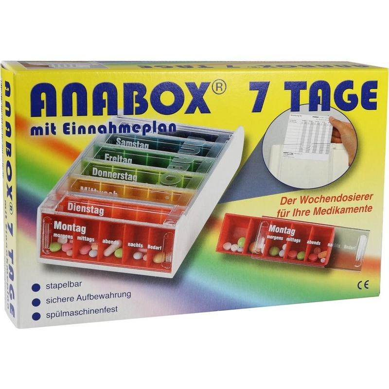 ANABOX 7 Tage Regenbogen m.Einnahmeplan