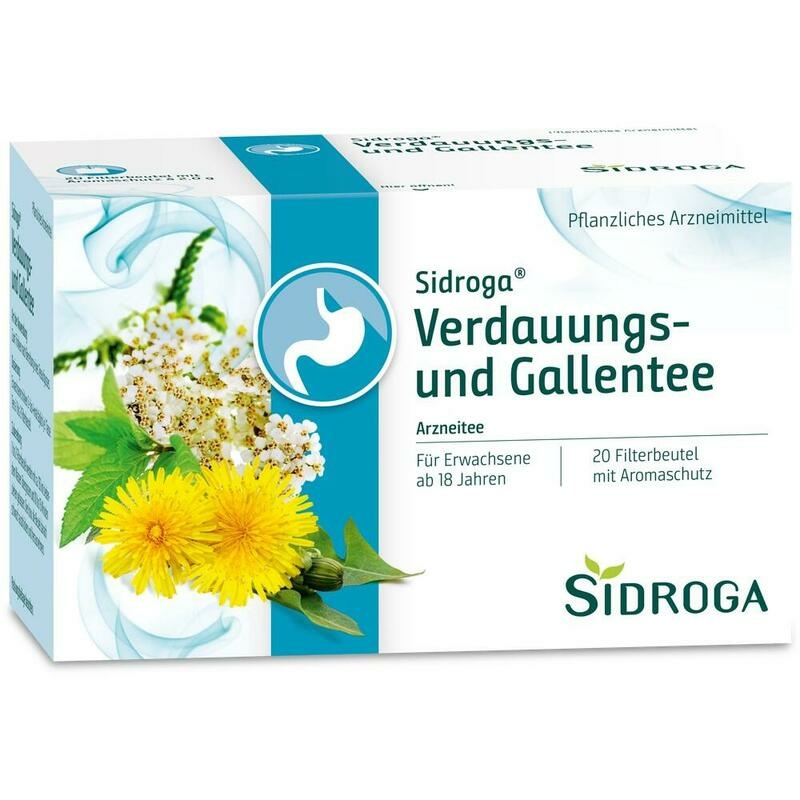 SIDROGA Verdauungs- und Gallentee Filterbeutel