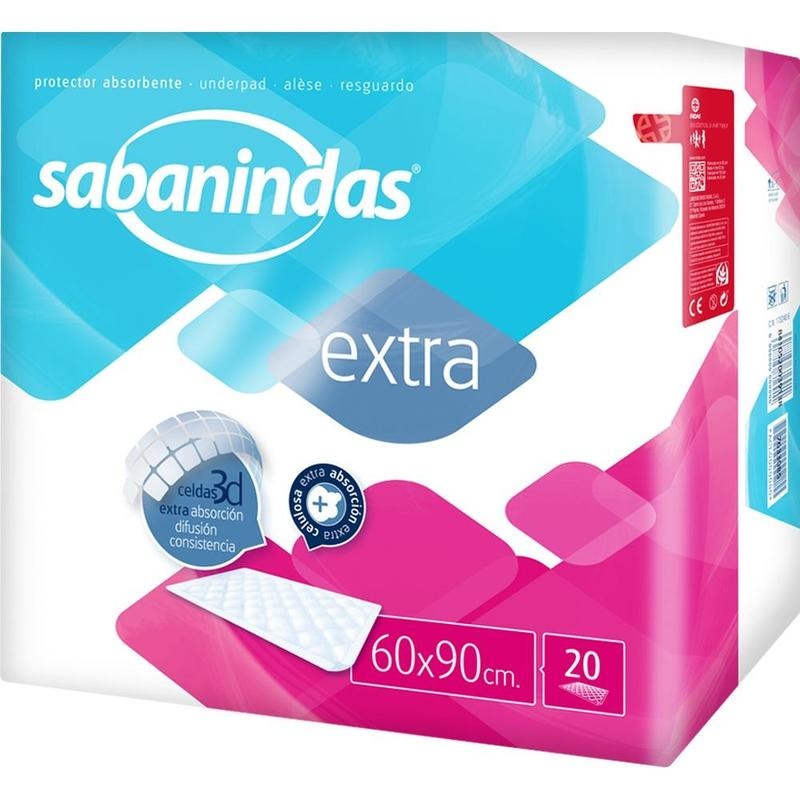 SABANINDAS extra Bettschutzeinlage 60x90 cm