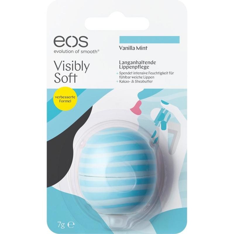 EOS VS Visibly Soft Lip Balm vanilla mint Blister
