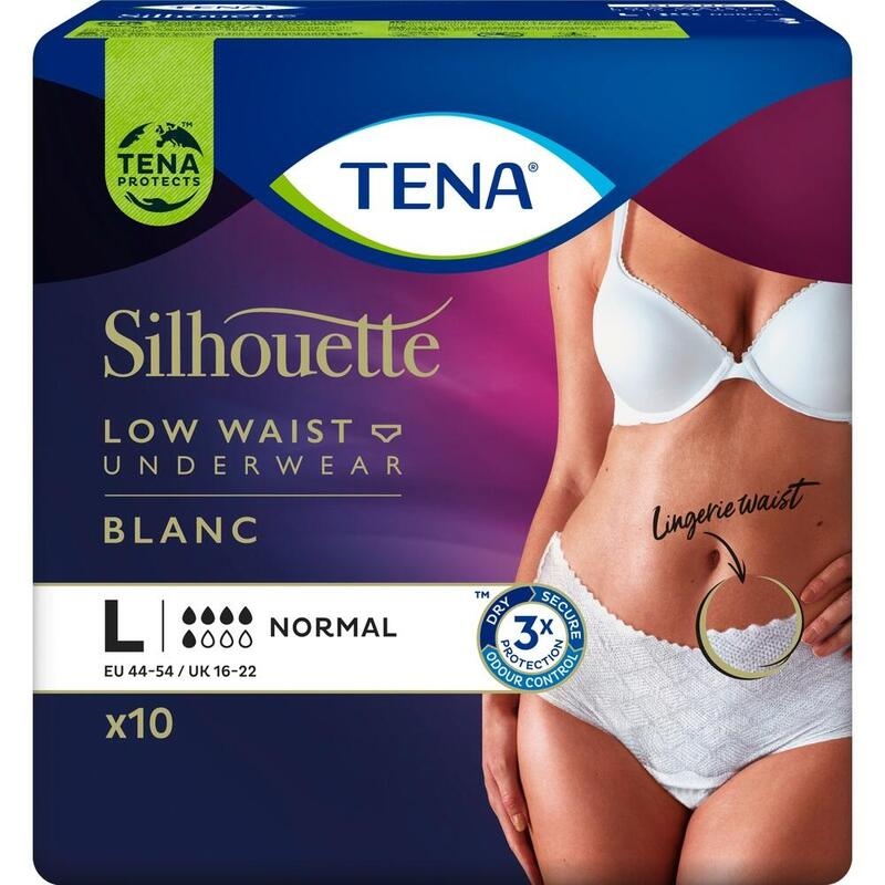 TENA SILHOUETTE Normal L blanc Inkontinenz Pants
