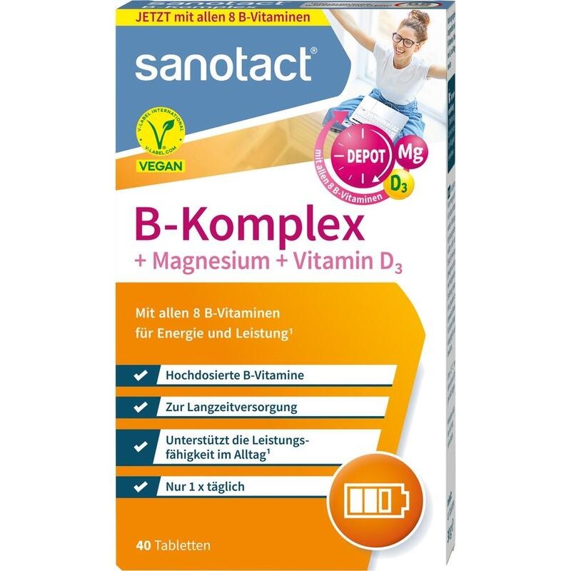 SANOTACT B-Komplex+Magnesium+Vitamin D3 Tabletten