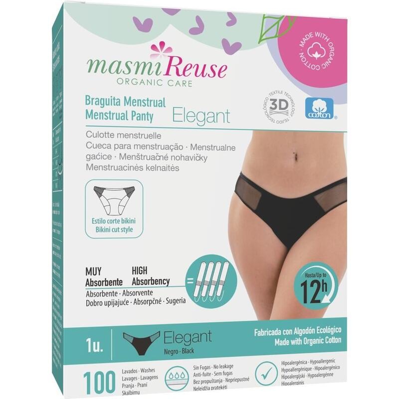 BIO PERIODENSLIP Elegant Gr.L Bio Baumwolle MASMI